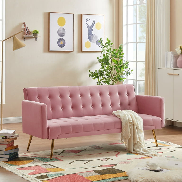 Small pink futon online