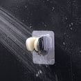 thumbnail image 4 of Ángulo ajustable, montaje en pared, perfecto para duchas de mano, construcción ABS duradera, soporte para cabezal de ducha autoadhesivo cromado, 4 of 8
