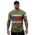 thumbnail image 2 of Men's USA 250th Anniversary Shirt 1776-2026 Patriotic American Flag 250 Years Graphic T-Shirt, 2 of 5