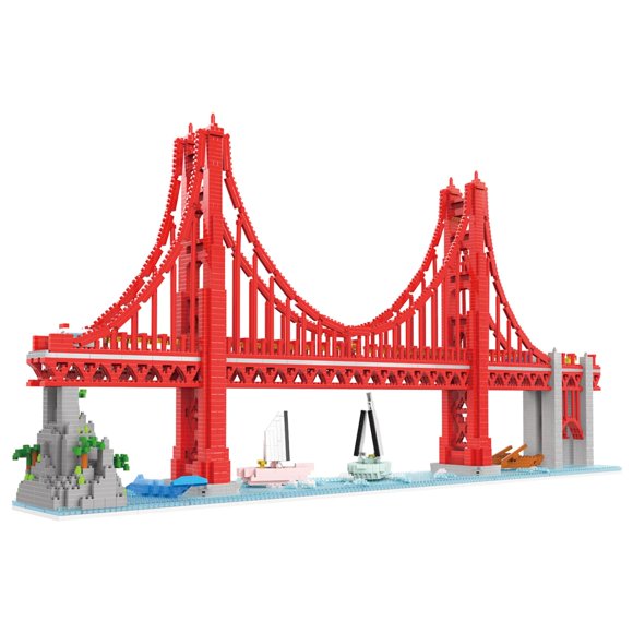 HONLANCH Golden Gate Bridge Micro Building Blocks Set ï¼3800 Piecesï¼,Landmark Architecture Gift for Adult and Kid