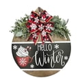 thumbnail image 1 of TIELUTT Christmas Welcome Sign for Front Door Hanging Wooden Welcome Sign Kitchen Decorations Wall Wooden Decorations Christmas Door Fall Door Decorations Hanging Outdoor Decorative Pictures for Kitc, 1 of 6