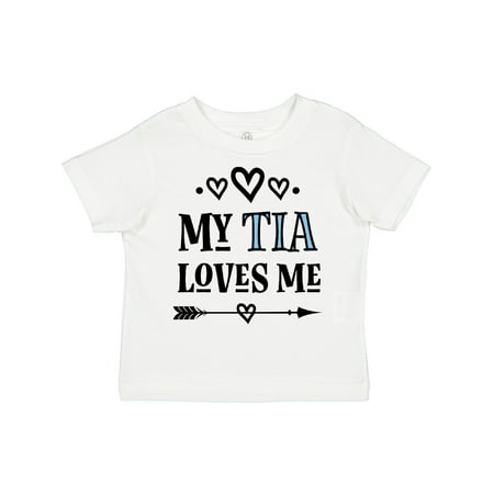 

Inktastic My Tia Loves Me Childs Gift Toddler Toddler Girl T-Shirt