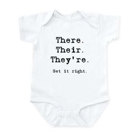 

CafePress - There Their They re Infant Bodysuit - Baby Light Bodysuit Size Newborn - 24 Months