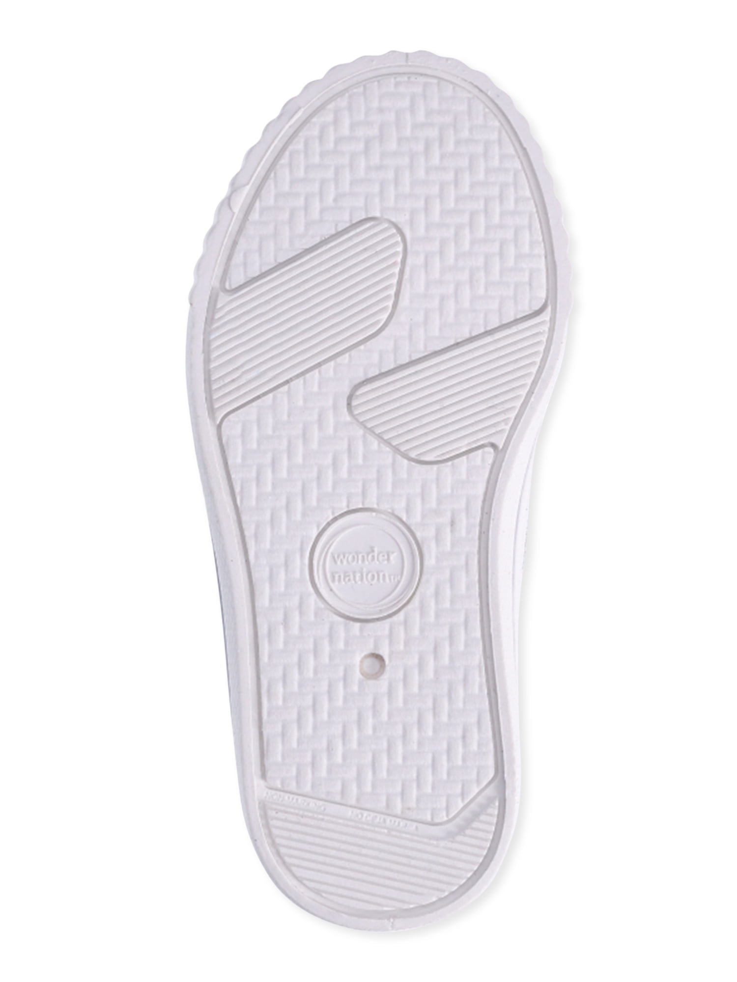Wonder Nation Little Girl & Big Girl Canvas Bump Toe Sneakers