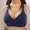 Dark Blue, variant on Qulqfy No Underwire Women Bra Lace Beige Lifting Lightly Lined Adjustable Straps Bras T Shirt Bra 34