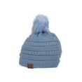 thumbnail image 1 of Gravity Threads Bonnet Tricoté à Pompons - Denim, 1 of 2