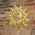 thumbnail image 2 of Metal Garden Decor-Golden Half Moon Sunface, 2 of 3