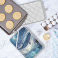 thumbnail image 5 of Yayeee Pot Holders Kitchen Heat Resistant with Pocket 7"x9.8" Cotton Oven Cooking Hot Pads, Night Floating Whale, 5 of 7