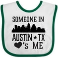 thumbnail image 3 of Inktastic Austin Texas Someone Loves Me Skyline Boys or Girls Baby Bib, 3 of 4