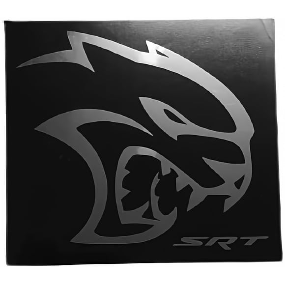 Pegatina Dodge 10 cm SRT Hellcat Cromo negro