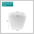 thumbnail image 5 of Kevinplus Irregular Fiberglass Coffee Table set of 2, Side Table for Living Room, Apartment, Office,Black, 5 of 14