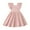 Pink-1, variant on PINQI Kids Party Birthday A Line Dress Girls Square Neck Dress Summer Solid Color Fly Sleeves Back Bow Tie Dress A-Line Mini Dress(Pink-1,12-24 Months)