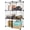Cube - 6 Pack, variant on Over The Door Organizer, 3 Pack Metal Wire Basket, Hanging or Wall Mounted Spice Rack for Bathroom Closet Laundry Pantry, Durable Easy Assembly, Black