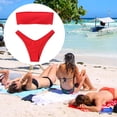 thumbnail image 4 of Toystoory Traje de baño elástico de piezas para mujer, ropa de playa sencilla, ropa de baño de ocio para vacaciones de verano Traje de baño, 4 of 6