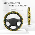 thumbnail image 5 of Kll Car Steering Wheel Cover, Universal 15 Inch, Soft Elastic And Comfortable,Car Accessories Decorations-Sunflower, 5 of 7