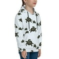 thumbnail image 3 of Haiem Sea Turtle Pattern Boys Hoodie, Youth Pullover Hooded Sweatshirt, Kangaroo Pocket Hoodie for Kids Girls -X-Large, 3 of 6