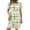 Green, variant on Women's Collared Shirt Dress with Short Sleeve Plaid Print Casual Shift Dress for Office & Everyday Wear