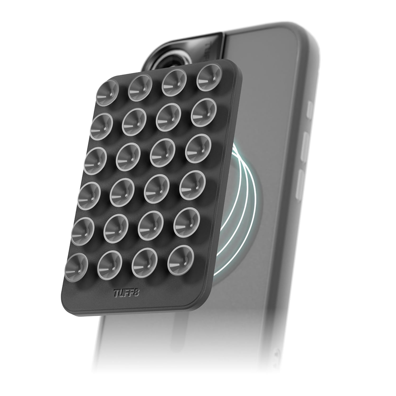 TUFF8 Magnetic Suction-Cup Cellphone Holder, MagSafe Compatible