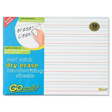 Pacon Corporation Gowrite Dry Erase Handwriting Sheet, 30/Pack