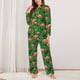 thumbnail image 2 of Balery Flamingo Conjunto de Pijama con Estampado para Mujer, Conjunto de Dos Piezas con Manga Larga, Ropa de Dormir Suave con Bolsillos, Pijamas Cómodos-Small, 2 of 7
