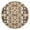 Style,, variant on Fitted Tablecloth Round Abstract Tribal Retro Style, Waterproof Vinyl with Backing, Elastic Edge for 44-50 Inch Table