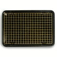 thumbnail image 7 of Thyme & Table Non-Stick Rectangle Baking Sheet with Gold Cooling Rack - Black, 7 of 7