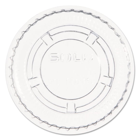Tapa para contenedor de porciones Dart Solo, PET transparente, 125 quilates