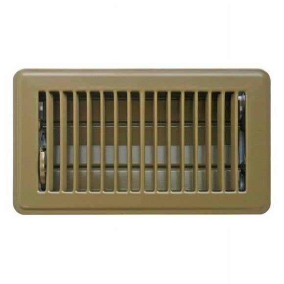 Greystone C150MB04X08 Floor Register Brown - 8 x 4 in.