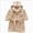 B07-Brown, variant on Children's Plush Coral Fleece Bathrobe,Cozy Hooded Robe with Belt,Cute Print,for Kids Toddlers 2-12 Years,Warm After-Bath Loungewear Toddler Pajamas Toddler Pajamas,Blue,Size 18-24 Months