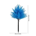 thumbnail image 3 of Linnome Arbre Artificiel d'Extérieur Couvre-Sol Feuilles Rouges 19,7 Pouces Arrangement Festif de Fleurs en Pot pour Jardin, 3 of 6