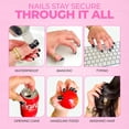 thumbnail image 3 of Pegamento de uñas LUXXI Super Strong Brush-On para uñas postizas | El mejor pegamento extrafuerte para uñas postizas, puntas y uñas acrílicas de larga duración., 3 of 8