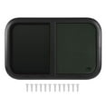 thumbnail image 2 of RV Window, 830x480mm Slide Window, Tempered Glass, Screen, Resistant, Aluminum Frame, Privacy, Sun , Seal, Drainage Holes, 2 of 7