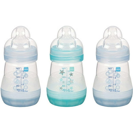 Mam - Boys' 5-oz. Bottles, 3-pack, Bpa F