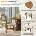 thumbnail image 6 of Harper & Bright Designs Farmhouse 5 Piece Dining Table Set Modern Wood Walnut, 6 of 17