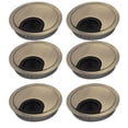 thumbnail image 1 of Unique Bargains 60mm Zinc Alloy Wire Cable Hole Covers Bronze Tone 6pcs for Computer Desk Table, 1 of 3