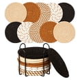 thumbnail image 1 of 10Pcs Mixed Tone Drink Coaster, Trivets for Hot Dishes, Hot Pots and Pans, Thick Heat Resistant Large Coaster for Kitchen, Hot Pads, Kitchen Essentials, Kitchen Decor for Table & Countertop, J, 1 of 7
