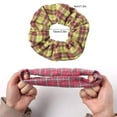 thumbnail image 4 of 6PCS Plaid Hair Scrunchies, Womens Girls Elastic Hair Ties, Various Colors Strong Elastic Hair Bobbles for Ponytail Holder, 4 of 5