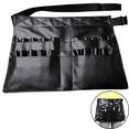thumbnail image 2 of Bolsa de cintura con soporte para brochas de maquillaje cosmético profesional con correa para cinturón de artista, bolsa organizadora de almacenamiento con múltiples bolsillos (cepillo no incluido), 2 of 8