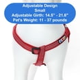 thumbnail image 3 of Arnés para perros Step-in Pawtitas, reflectante, ajustable en forma de S, rojo, 3 of 8