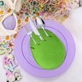 thumbnail image 4 of Juego de 4 bolsillos para cubiertos de cubiertos de huevos de Pascua: bolsas para cubiertos de tela 7.87x5.51 in, decoración festiva para la mesa, suministros para poner la mesa de fiesta de primavera, 4 of 6