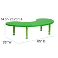 thumbnail image 2 of Rosebery Kids Plastic/Steel Adjustable Activity Table in Green, 2 of 5