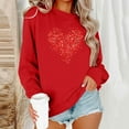 thumbnail image 6 of PNTUTB Fashion Women's Valentine's Day Pattern Print Oversized Crew Neck Long Sleeve Hoodless Pullover Sweatshirts, 6 of 6