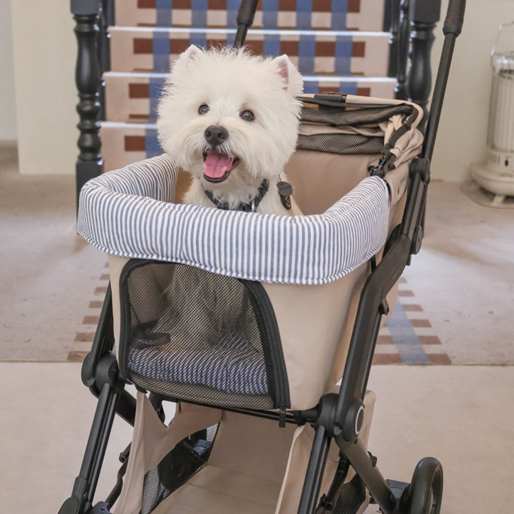 AOOOWER Adjustable Dog Strollers Padding Shock Absorption Side Mat For Outdoor Activity