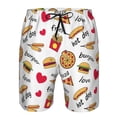 thumbnail image 3 of Goofa Fast Food Printed Mens Swim Trunks Summer Quick Dry Short Beach Swimwear Bathing Suits-Medium, 3 of 9
