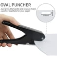 thumbnail image 4 of Elliptical Hole Punch, ID Card Badge Hole Punch, Pvc And Paper Slot, Heavy Duty Hole Punch For Professional Use, 4 of 5
