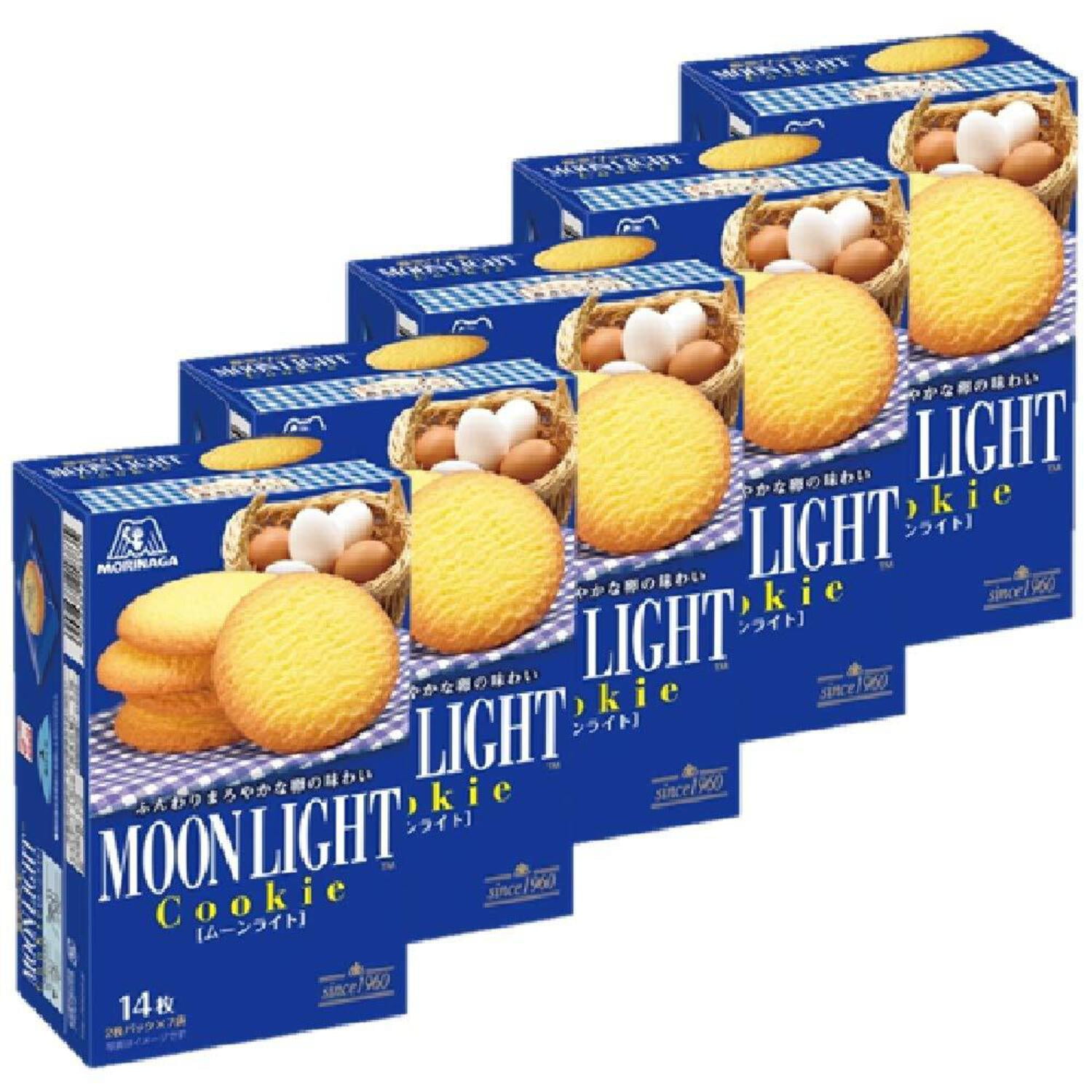 Morinaga Japan Moonlight Cookies 7 boxes (98 cookies) Imported
