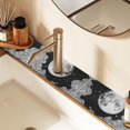 thumbnail image 2 of Yayeee Faucet Mat for Kitchen Sink 14.7" Diatomite Long Splash Guard Pad, Black Moon, 2 Pack, 2 of 7