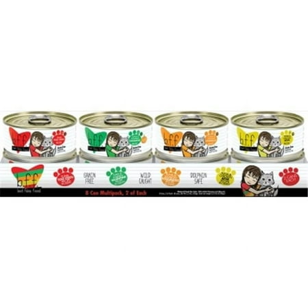UPC: 0878408008092 | (12 Pack) Weruva BFF OMG-A Multipack Variety Pack Grain-Free Wet Cat Food 3 oz. Cans