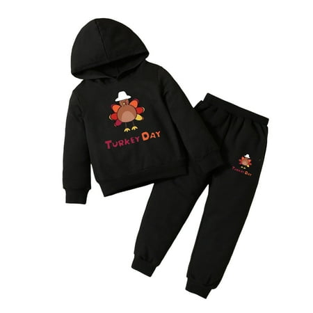 

Toddler Girls Outfits Casual Outfits Kids Baby Boy Unisex Solid Sweatsuit Long Sleeve Warm Hooded Pullover Tops Pants Set Fall Girls Clothings 6 Years-7 Years