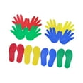 thumbnail image 2 of Marcadores de alfombras Conjunto de entrenamiento sensorial para niños Educación física Táctil 4 par y 4 par, 2 of 8
